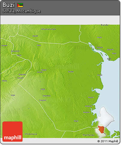 Physical 3D Map of Buzi