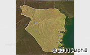Satellite 3D Map of Buzi, darken