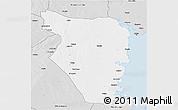Silver Style 3D Map of Buzi
