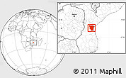 Blank Location Map of Buzi