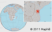 Gray Location Map of Buzi