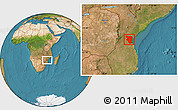 Satellite Location Map of Buzi