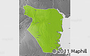 Physical Map of Buzi, desaturated