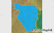 Political Map of Buzi, satellite outside