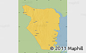 Savanna Style Map of Buzi, single color outside