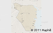 Shaded Relief Map of Buzi, lighten