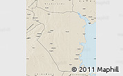 Shaded Relief Map of Buzi