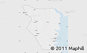 Silver Style Map of Buzi, single color outside