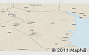 Shaded Relief Panoramic Map of Buzi