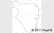 Blank Simple Map of Buzi, cropped outside, no labels