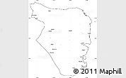 Blank Simple Map of Buzi, cropped outside