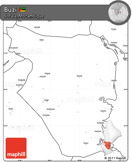 Blank Simple Map of Buzi