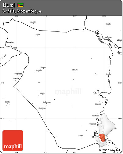 Blank Simple Map of Buzi