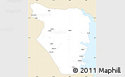 Classic Style Simple Map of Buzi, single color outside