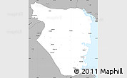 Gray Simple Map of Buzi