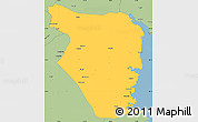 Savanna Style Simple Map of Buzi