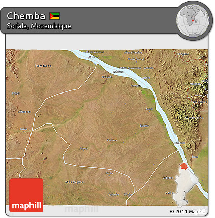 Satellite 3D Map of Chemba