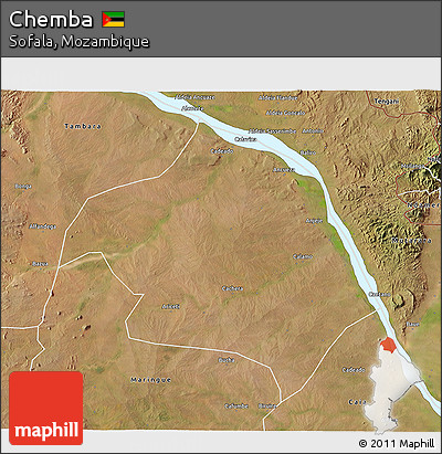 Satellite 3D Map of Chemba