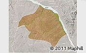 Satellite 3D Map of Chemba, lighten, semi-desaturated