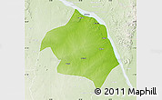 Physical Map of Chemba, lighten