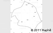 Blank Simple Map of Chemba, cropped outside