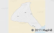 Classic Style 3D Map of Cheringoma, single color outside