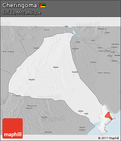 Gray 3D Map of Cheringoma