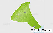 Physical 3D Map of Cheringoma, single color outside