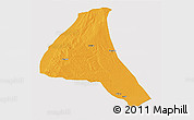Political 3D Map of Cheringoma, cropped outside