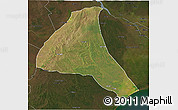 Satellite 3D Map of Cheringoma, darken