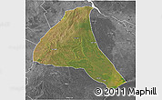 Satellite 3D Map of Cheringoma, desaturated