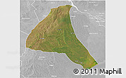 Satellite 3D Map of Cheringoma, lighten, desaturated