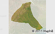 Satellite 3D Map of Cheringoma, lighten