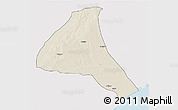 Shaded Relief 3D Map of Cheringoma, single color outside