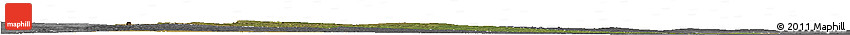 Satellite Horizon Map of Cheringoma, desaturated