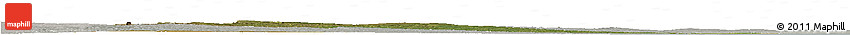 Satellite Horizon Map of Cheringoma, lighten, semi-desaturated