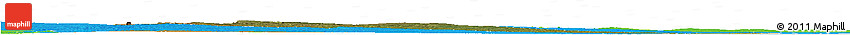 Satellite Horizon Map of Cheringoma, political outside