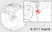 Blank Location Map of Cheringoma