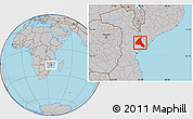 Gray Location Map of Cheringoma