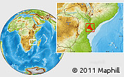 Physical Location Map of Cheringoma
