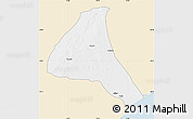 Classic Style Map of Cheringoma, single color outside