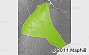 Physical Map of Cheringoma, desaturated