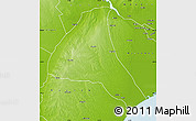 Physical Map of Cheringoma