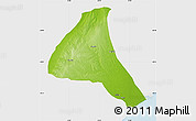 Physical Map of Cheringoma, single color outside