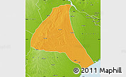 Political Map of Cheringoma, physical outside