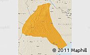Political Map of Cheringoma, shaded relief outside