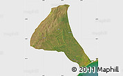 Satellite Map of Cheringoma, single color outside