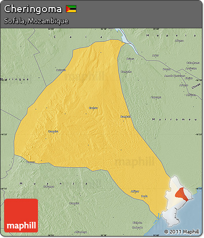 Savanna Style Map of Cheringoma