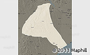 Shaded Relief Map of Cheringoma, darken