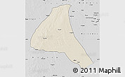 Shaded Relief Map of Cheringoma, desaturated